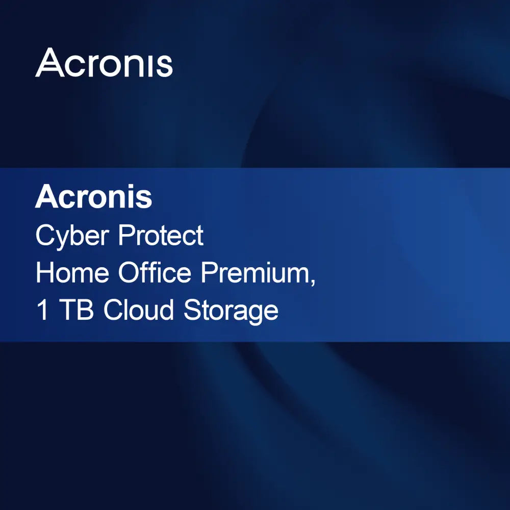 Acronis Cyber Protect Home Office Premium, 1 TB de almacenamiento en la nube