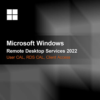 Microsoft Windows Servicios de Escritorio Remoto 2022, CAL de usuario, CAL RDS, Licencia de acceso de cliente